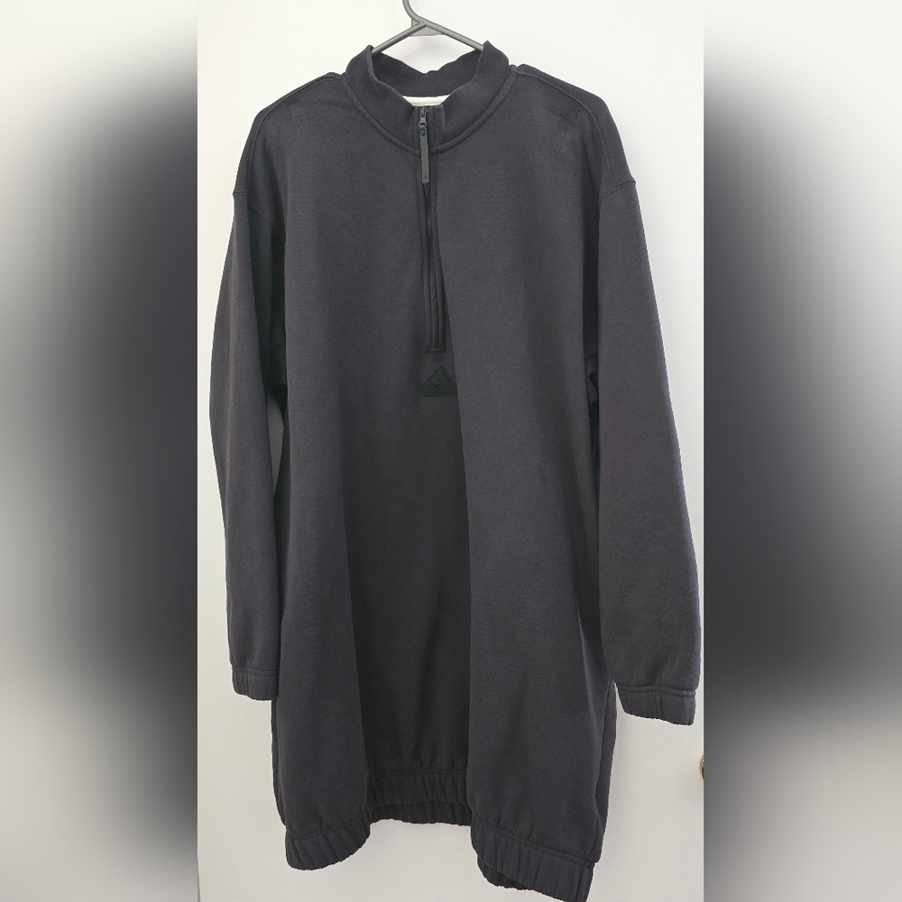 ADIDAS Sportswear Women's Half-Zip Sweater Dress - Picture 6 of 7